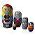 Матрёшка 5 в 1 Сказка Красная Шапочка RNToys Д-519